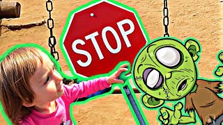 kids fun spooky playground  | Зомбины Качели
