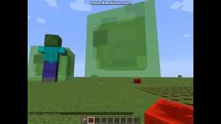 minecraft, как сделать большого зомби и слизня!!!Без модов!!!!!