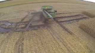 John Deere tractor, Planter and Combine on Camoplast tracks and track systems