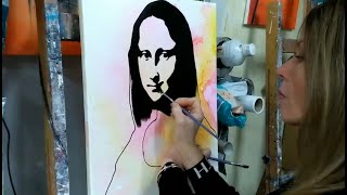 PEINDRE FACILEMENT UN PORTRAIT POP ART AVEC  PEBEO