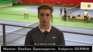 Stefan Spasojevic - College Tennis Recruiting video (Fall 2020)