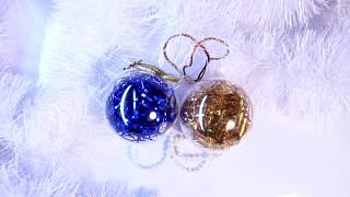 Новогодние Игрушки из Заготовки и Дождика Своими Руками DIY