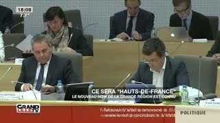 La région s'appellera Hauts-de-France