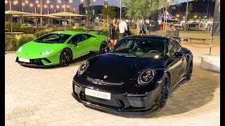 SALIMOS EN LAS NOTICIAS DESDE LA FIESTA EXCLUSIVA CON LAMBORGHINI Y PORSCHE