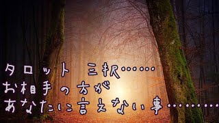 【タロット】お相手の方があなたに言えない事…