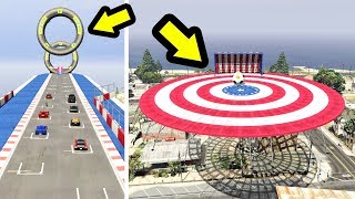 تحدي القفز وتسجيل الهدف أصعب تحديات كرة القدم في جي تي أي 5 | GTA V Soccer Jump