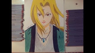 Drawing Tsunade Senju from Naruto Shippuden