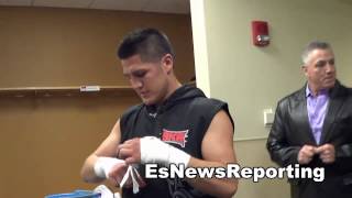 pelos garcia after his KO win EsNews Boxing