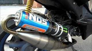 Piaggio LeoVince Zx-R auf Aprilia Sr50 Morini