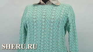 Вязание спицами пуловера Урок 55 часть 2 из 3 How To Knit Pullover Tutorial