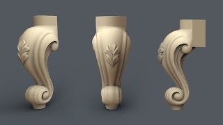 Ножки кабриоль, резные балясины, столбы и поручни - Cabriole, carved balusters, pillars