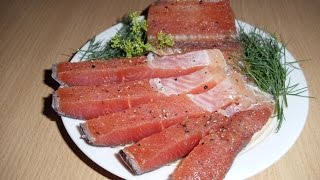 Как солить форель Рецепт засолки красной рыбы
