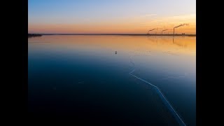 Фотокалендарь "Липецк 2020" - первый лед, Матырское водохранилище