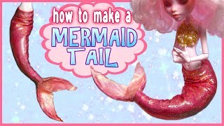 "SERENITY" ~ Mermaid Doll Tutorial ? How to make a poseable tail!