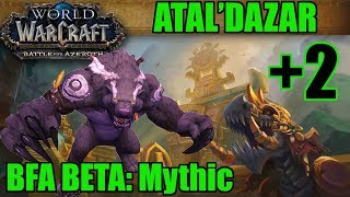 BFA Beta: Mythic +2 (3-Chest) Atal'Dazar (Guardian Druid PoV)