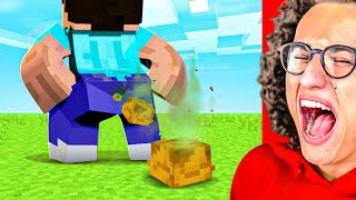 Minecraft YOU LAUGH = DESTROY ALL DIAMONDS Challenge!