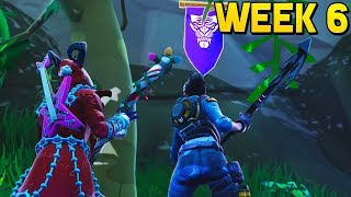 WEEK 6 SECRET BATTLE STAR BANNER LOCATION! (Fortnite Season 8 Week 6 Challenges)