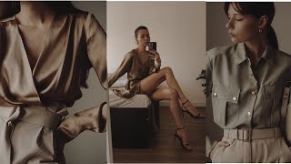 ПОКУПКИ ДЕКАБРЬ! Теплое платье, шелк, эко шуба
