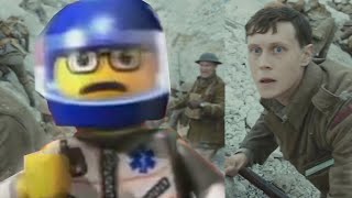 A man has fallen into the river in Lego City but it's 1917