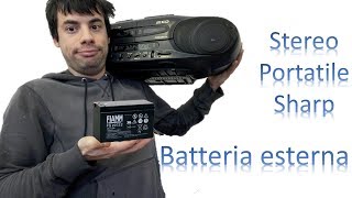 come alimentare uno stereo portatile con una batteria esterna
