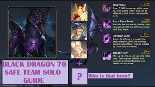 King's Raid - Team Strategy to Safely Solo BD70 Raid Guide (Black Dragon 70)