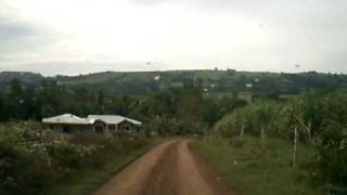 Driving Through Farm Roads in Valencia Bukidnon Philippines