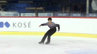 2015 ISU Junior Grand Prix - Zagreb Men Short Program Daichi MIYATA JPN