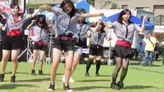 W☆AXEL&Soul Flower with 曽屋高校ダンス部2年(のうち一部)（星舞フェスタ2013)-別カメラ