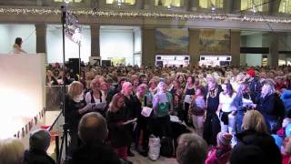 Kör för alla på Centralstationen i Stockholm 1 dec 2010
