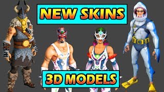 ALL *NEW* LEAKED SKINS! 3D MODELS (Season 5) Fortnite Skins (Magnus, Chomp Sr, Masked Fury)
