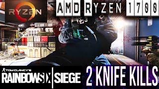 Rainbow 6 Siege - 2 Knife Kills (Ryzen 1700, RX480 G1 4GB, Ultra Settings)