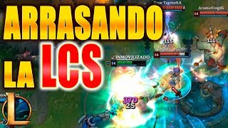 EL CAMPEON QUE ESTA ROMPIENDO LA LCS! DEMASIADO DOMINANTE! gameplay   lol   eldelabarrapan