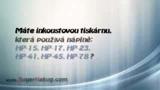 Inkoust do tiskárny pro patrony: HP-15, HP-17, HP-23, HP-41, HP-45, HP-78