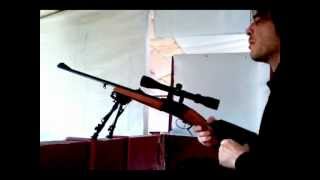 tir à la carabine de chasse basculante Baïkal IJ18 en 222 Remington
