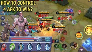 How to control 4 AFK to WIN | MOBILE LEGENDS