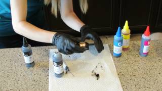 How to Refill Ink Cartridges DIY Refill HP Ink Instructions HP61