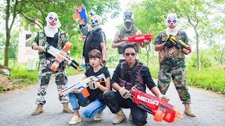 NERF WAR : Special Task SWAT Warriors Nerf Guns Sniper Fight Crime Mask