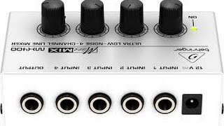 Обзор 4-х канального микшера - MicroMIX mx400