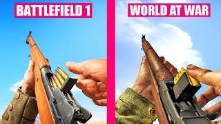 BATTLEFIELD 1 Gun sounds vs Call of Duty World At War