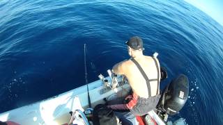 Giant deep squid fishing with dad. Βαθυ ψαρεμα για θραψαλα..
