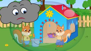 Famille d'Écureuil - Maison Nuage et Arc-en-ciel Vidéos Animé 2020 en Français 13+