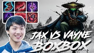BOXBOX JAX VS VAYNE TOP FULL STREAM GAMEPLAY 8.3