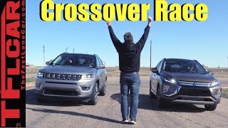 Not Even Close! Mitsubishi Eclipse Cross vs Jeep Compass Leisurely Drag Race