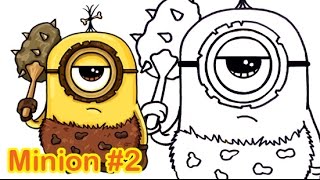 How to Draw a Caveman Stuart Minion Cute Step by Step