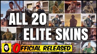 ALL 20 ELITE SKIN MVP VICTORY ANIMATIONS - OFFICIAL RELEASED SKINS ONLY! Rainbow Six Siege