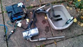 Eberspacher Hydronic D3WZ Diesel Water Heater Boat,Camper, Van, Bench Testing.09/2011