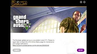 GTA 5 Rockstar Games update Error code 216 and code 217 FIX.