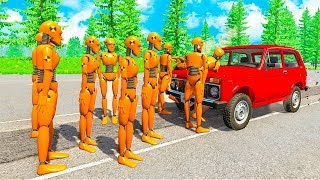 ВРЕЗАЛСЯ НА ПОЛНОЙ СКОРОСТИ! МАНЕКЕНЫ ПРОТИВ МАШИН! СМЕРТЕЛЬНЫЕ АВАРИИ СО ВЗРЫВАМИ В BeamNG.drive