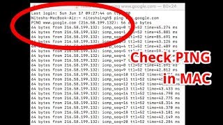 Check PING in MAC