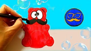РИСУЮ ЖЕЛЕЙНОГО МЕДВЕДЯ ВАЛЕРКУ И ПОЗНАВАТЕЛЯ ♥ HOW TO DRAW A JELLY BEAR ♥ ЖЕЛЕЙНЫЙ МЕДВЕДЬ